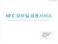 2013 Digital Finance NFC 모바일 금융서비스 경영정보학과 201113459 이춘일.