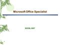 EXCEL 2007 Microsoft Office Specialist MOS WORD 2007.