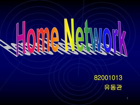Home Network 82001013 유동관.