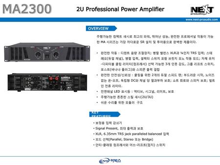 2U Professional Power Amplifier