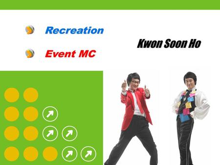 Recreation Event MC Kwon Soon Ho.