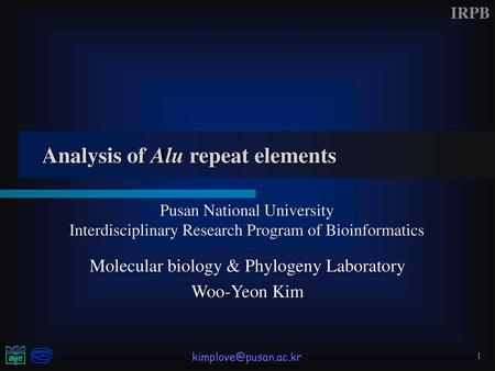 Analysis of Alu repeat elements