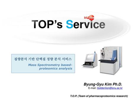 T.O.P. (Team of pharmacoproteomics research)