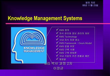 Knowledge Management Systems
