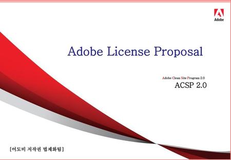 Adobe License Proposal