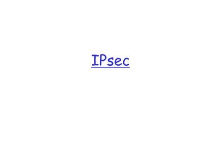 IPsec.