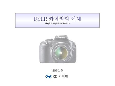 - Digital Single Lens Reflex -
