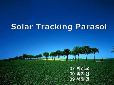 Solar Tracking Parasol