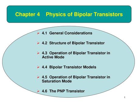 Chapter 4 Physics of Bipolar Transistors