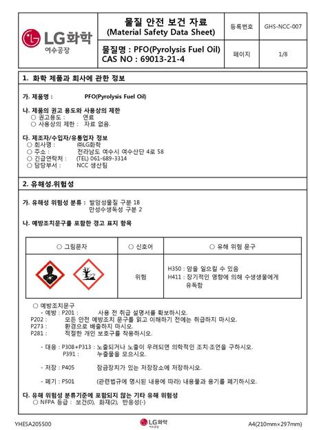 (Material Safety Data Sheet)