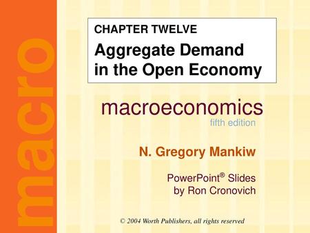 Aggregate Demand in the Open Economy