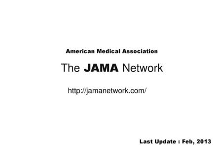American Medical Association The JAMA Network