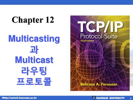 Chapter 12 Multicasting 과 Multicast 라우팅 프로토콜.