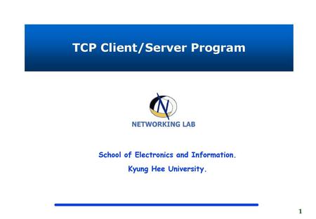 TCP Client/Server Program