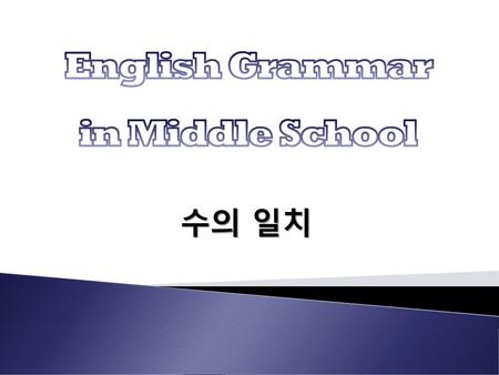 English Grammar in Middle School