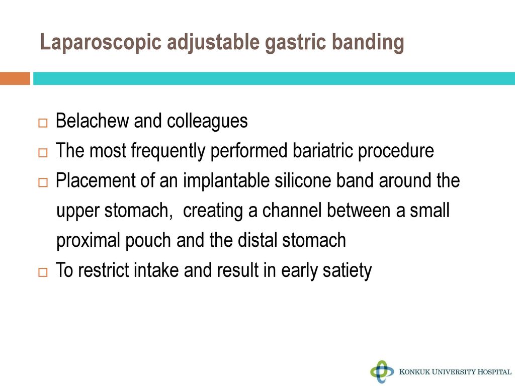 Laparoscopic adjustable gastric banding