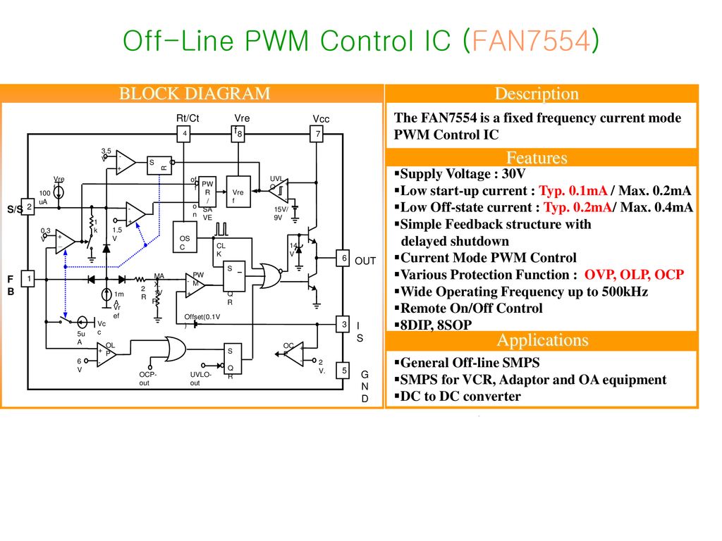 Off-Line PWM Control IC (FAN7554)