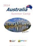 Summer Camp 2014 Australia 서울 동대문구 신설동 에듀코빌딩 Tel 02)3668-0448, 5407 In Brisbane.