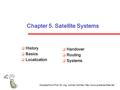 Adopted from Prof. Dr.-Ing. Jochen Schiller,  Chapter 5. Satellite Systems  History  Basics  Localization  Handover 