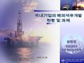 2005. 6. 30 HANYANG UNIV., SEOUL KOREA PETROLEUM & NATURAL GAS ENG. 성원모한양대학교 석유 천연가스 공학 성원모한양대학교.