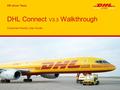 KR eCom Team DHL Connect V3.3 Walkthrough Customer-friendly User Guide.