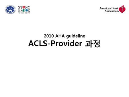 2010 AHA guideline ACLS-Provider 과정