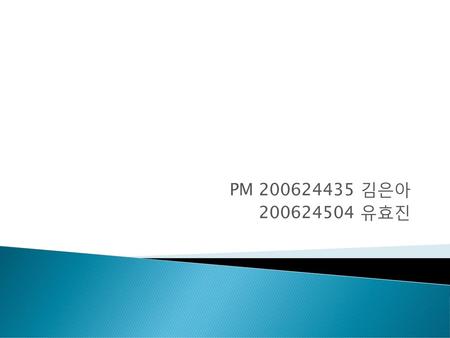 PM 200624435 김은아 200624504 유효진.