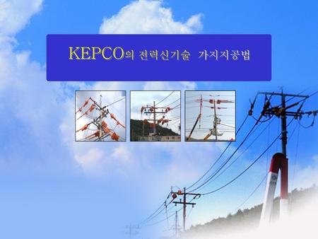 KEPCO의 전력신기술 가지지공법.