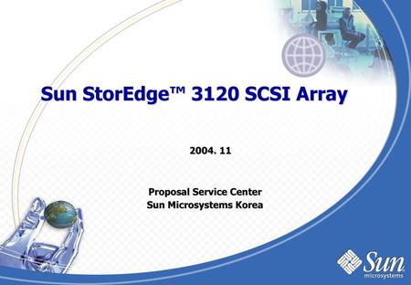 Proposal Service Center Sun Microsystems Korea