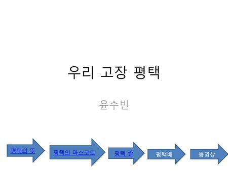 우리 고장 평택 윤수빈 평택의 뜻 평택의 마스코트 평택 쌀 평택배 동영상.