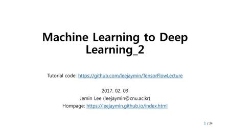 Machine Learning to Deep Learning_2