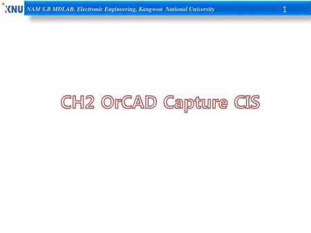CH2 OrCAD Capture CIS.
