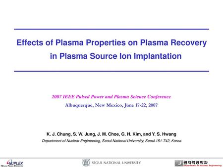 2007 IEEE Pulsed Power and Plasma Science Conference
