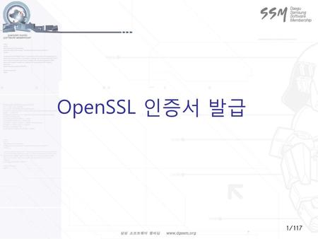 OpenSSL 인증서 발급.