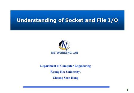 Understanding of Socket and File I/O