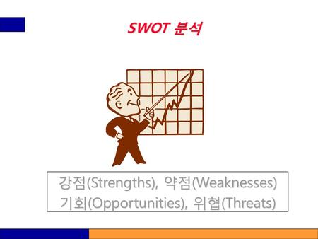 강점(Strengths), 약점(Weaknesses) 기회(Opportunities), 위협(Threats)