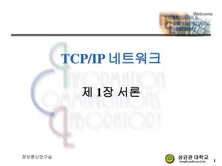 TCP/IP 네트워크 제 1장 서론 정보통신연구실.