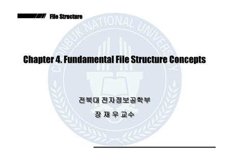 Chapter 4. Fundamental File Structure Concepts