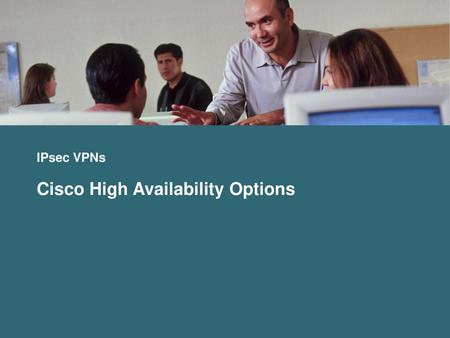 Cisco High Availability Options