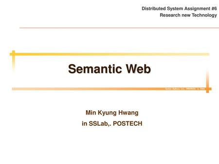 Distributed System Assignment #6 Research new Technology