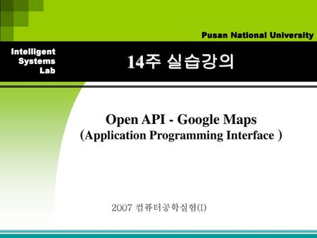 Open API - Google Maps (Application Programming Interface )