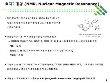 핵자기공명 (NMR, Nuclear Magnetic Resonance)