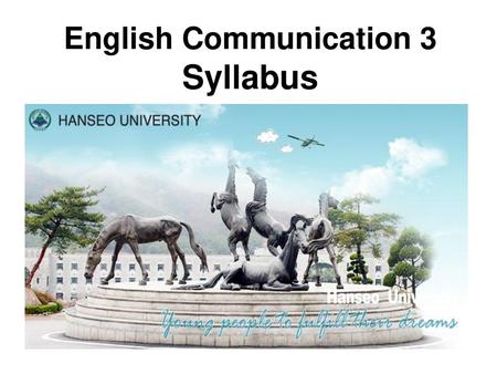 English Communication 3 Syllabus