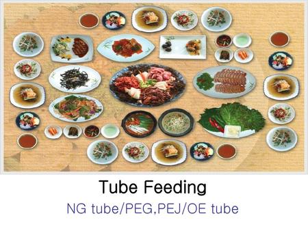 Tube Feeding NG tube/PEG,PEJ/OE tube