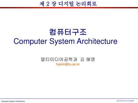 Computer System Architecture