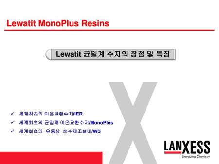 Lewatit MonoPlus Resins
