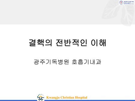 결핵의 전반적인 이해 광주기독병원 호흡기내과 Kwangju Christian Hospital.