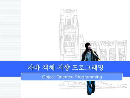 Object Oriented Programming