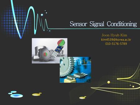 Sensor Signal Conditioning