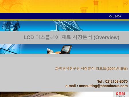 LCD 디스플레이 재료 시장분석 (Overview)